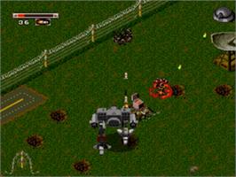In game image of Battletech - A Game Of Armored Combat on the Sega Nomad.