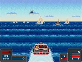 In game image of Bimini Run on the Sega Nomad.