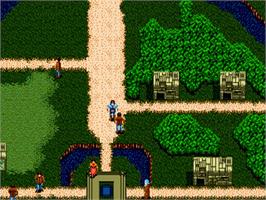 In game image of Blue Almanac on the Sega Nomad.