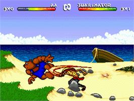In game image of Brutal - Paws Of Fury on the Sega Nomad.