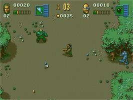 In game image of Chaos Engine, The on the Sega Nomad.