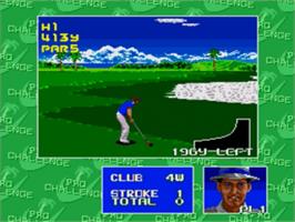 In game image of Chi Chi's Pro Challenge Golf on the Sega Nomad.
