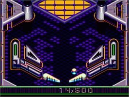 In game image of Crüe Ball on the Sega Nomad.