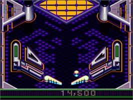 In game image of Crüe Ball on the Sega Nomad.