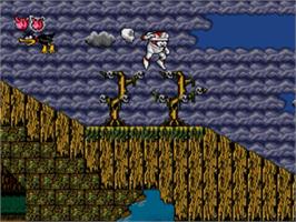 In game image of Decapattack on the Sega Nomad.