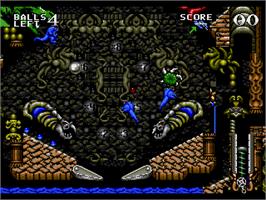 In game image of Dragon's Revenge on the Sega Nomad.