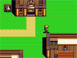 In game image of Dragon Slayer: The Legend of Heroes on the Sega Nomad.