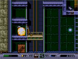 In game image of Ex-mutants on the Sega Nomad.