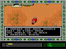 In game image of Exile on the Sega Nomad.
