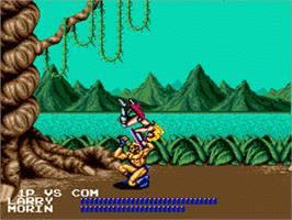 In game image of Fighting Masters on the Sega Nomad.