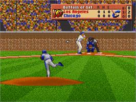 In game image of HardBall 4 on the Sega Nomad.