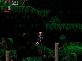 In game image of Hurricanes, The on the Sega Nomad.