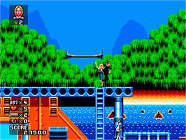 In game image of James Bond 007 - The Duel on the Sega Nomad.