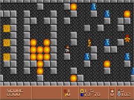 In game image of Joshua & the Battle of Jericho on the Sega Nomad.