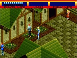 In game image of Light Crusader on the Sega Nomad.