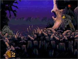 In game image of Lion King, The on the Sega Nomad.