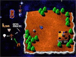 In game image of Mega lo Mania on the Sega Nomad.
