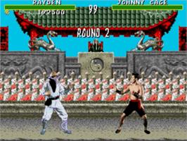 In game image of Mortal Kombat on the Sega Nomad.