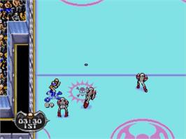 In game image of Mutant League Hockey on the Sega Nomad.