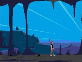 In game image of Out of This World on the Sega Nomad.