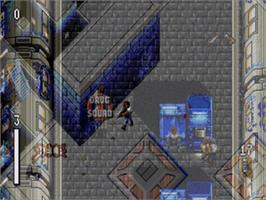 In game image of Predator 2 on the Sega Nomad.