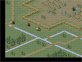 In game image of Romance of the Three Kingdoms III: Dragon of Destiny on the Sega Nomad.