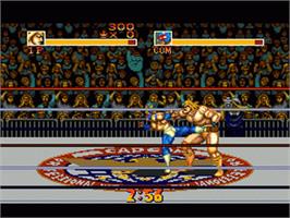 In game image of Saturday Night Slam Masters on the Sega Nomad.