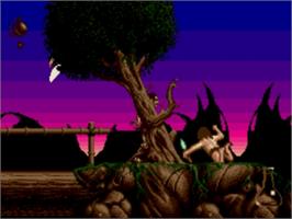 In game image of Shadow Of The Beast 2 on the Sega Nomad.