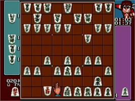 In game image of Shogi No Hoshi on the Sega Nomad.