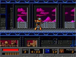 In game image of Space Funky B.o.b. on the Sega Nomad.