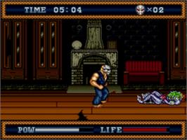 In game image of Splatter House 3 on the Sega Nomad.