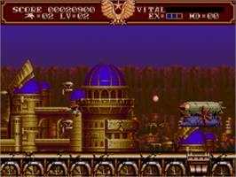 In game image of Steel Empire, The on the Sega Nomad.