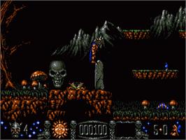In game image of Stormlord on the Sega Nomad.