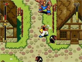 In game image of Story Of Thor - A Successor Of The Light, The on the Sega Nomad.