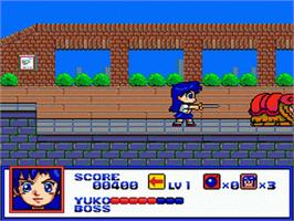 In game image of Syd Of Valis on the Sega Nomad.
