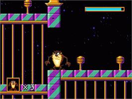 In game image of Taz in Escape from Mars on the Sega Nomad.