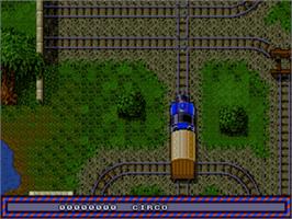In game image of Thomas The Tank Engine And Friends on the Sega Nomad.