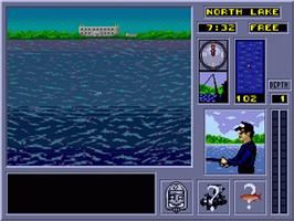 In game image of Tnn Bass Tournament Of Champions on the Sega Nomad.