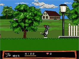 In game image of Tom And Jerry - Frantic Antics on the Sega Nomad.