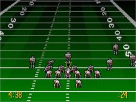 In game image of Troy Aikman Nfl Football on the Sega Nomad.
