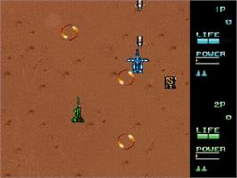 In game image of Vapor Trail on the Sega Nomad.