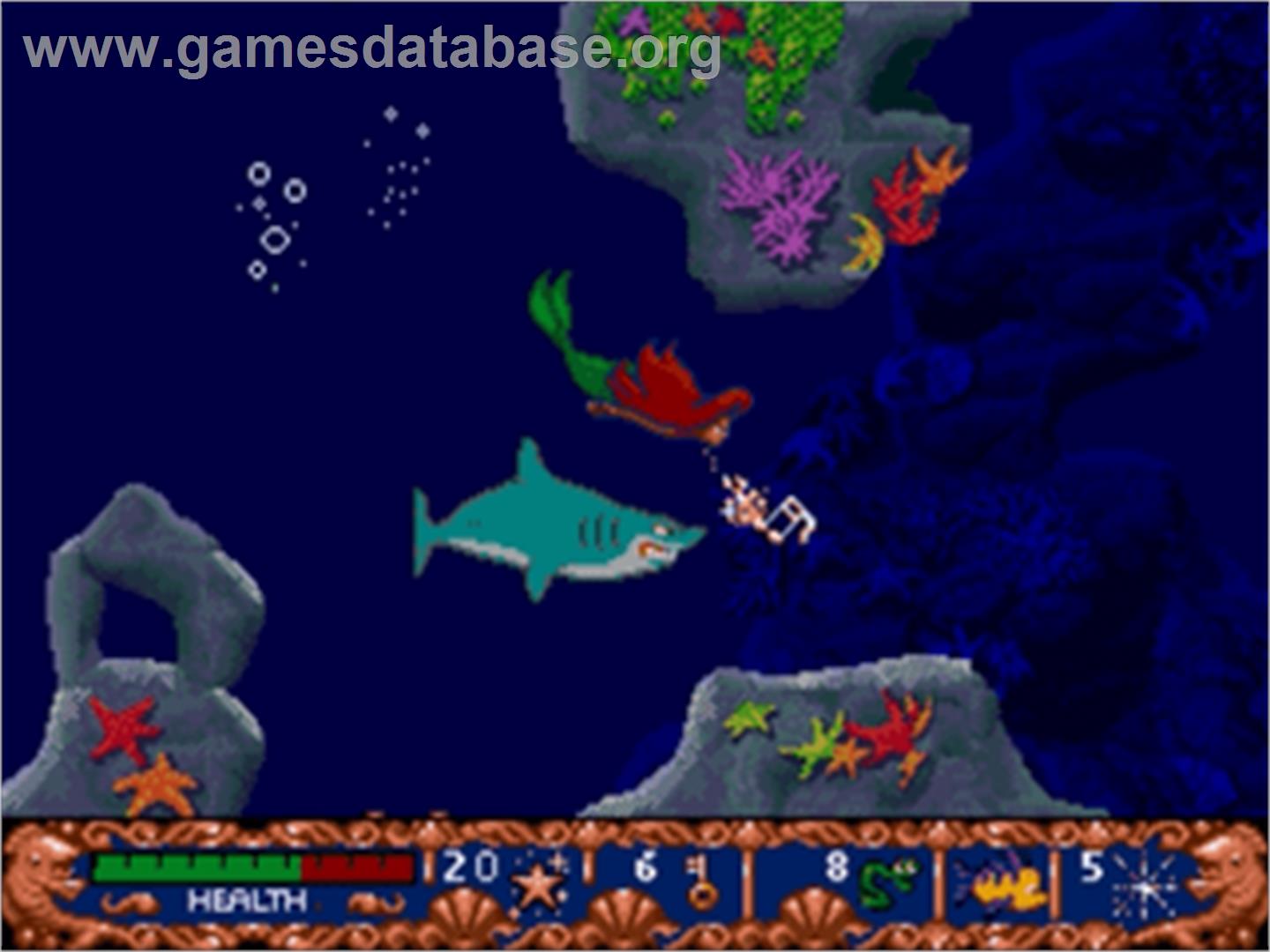 Ariel the Little Mermaid - Sega Nomad - Artwork - In Game
