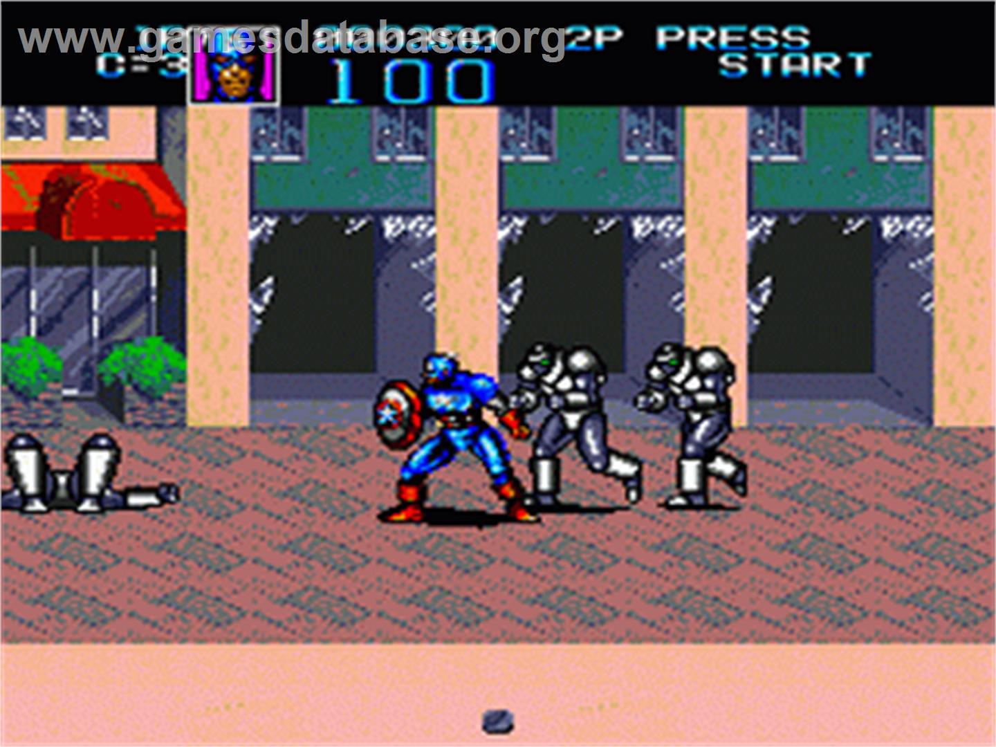 Captain America and The Avengers - Sega Nomad - Artwork - In Game