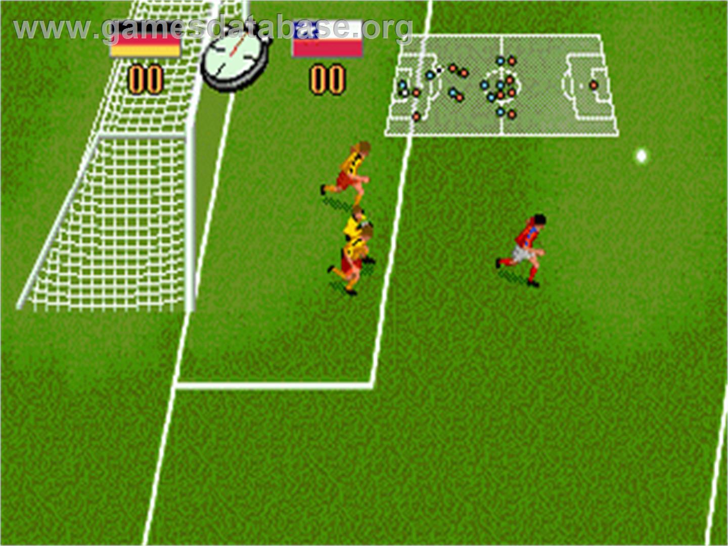 Champions World Class Soccer - Sega Nomad - Artwork - In Game