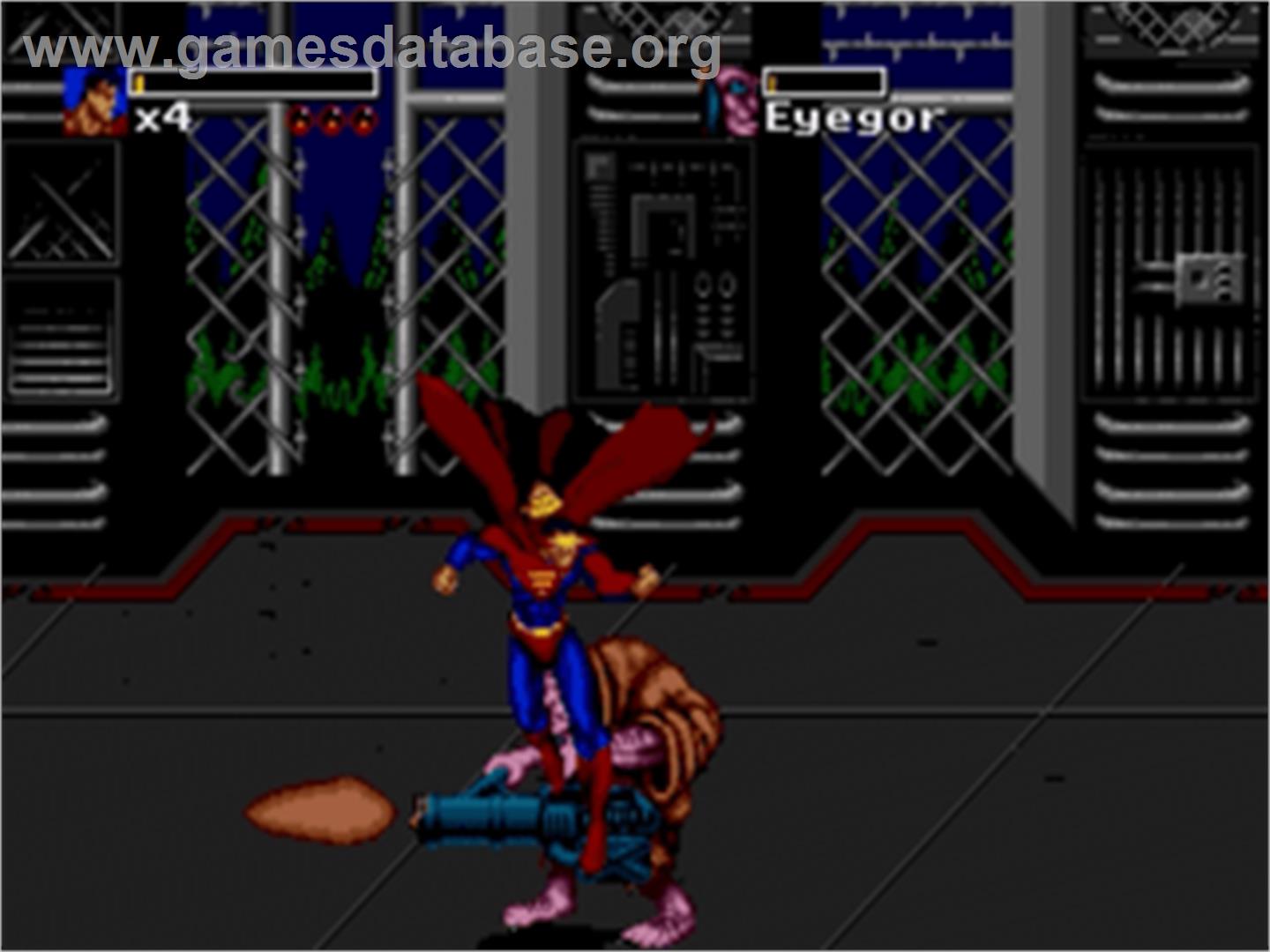Death and Return of Superman, The - Sega Nomad - Artwork - In Game
