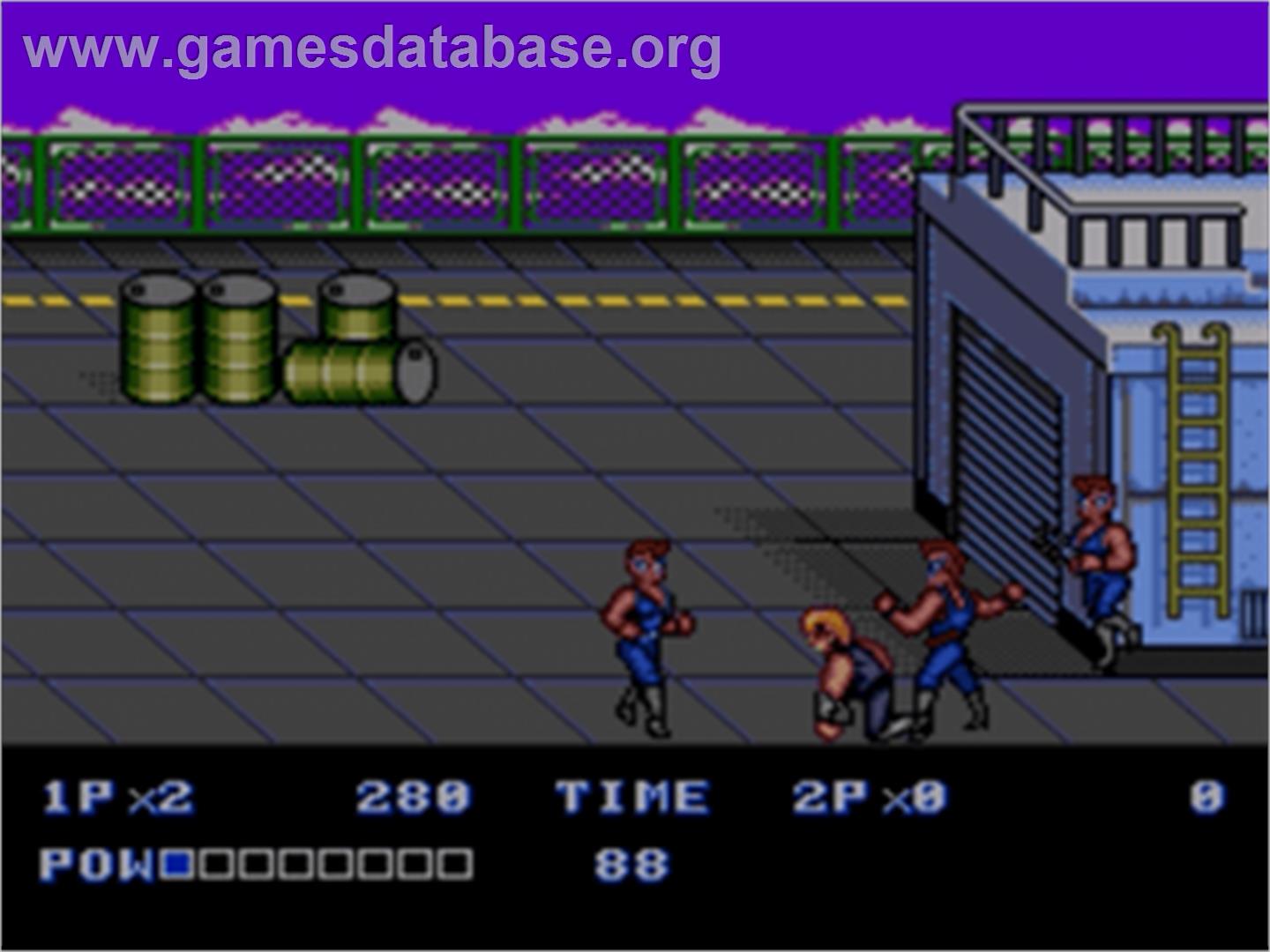 Double Dragon 2 - The Revenge - Sega Nomad - Artwork - In Game