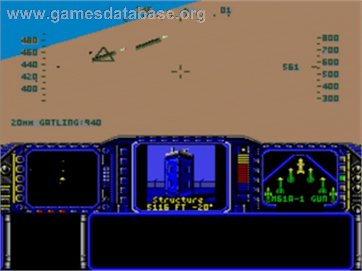 F-117 Stealth Operation - Night Storm - Sega Nomad - Artwork - In Game