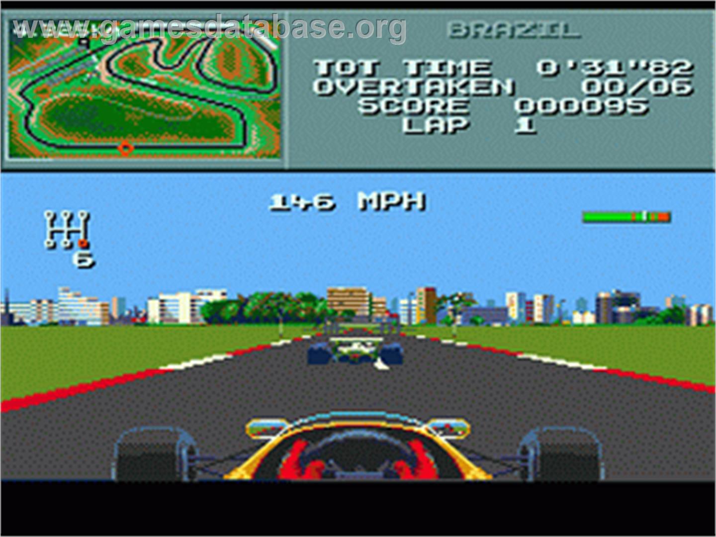 F1 - World Championship Edition - Sega Nomad - Artwork - In Game