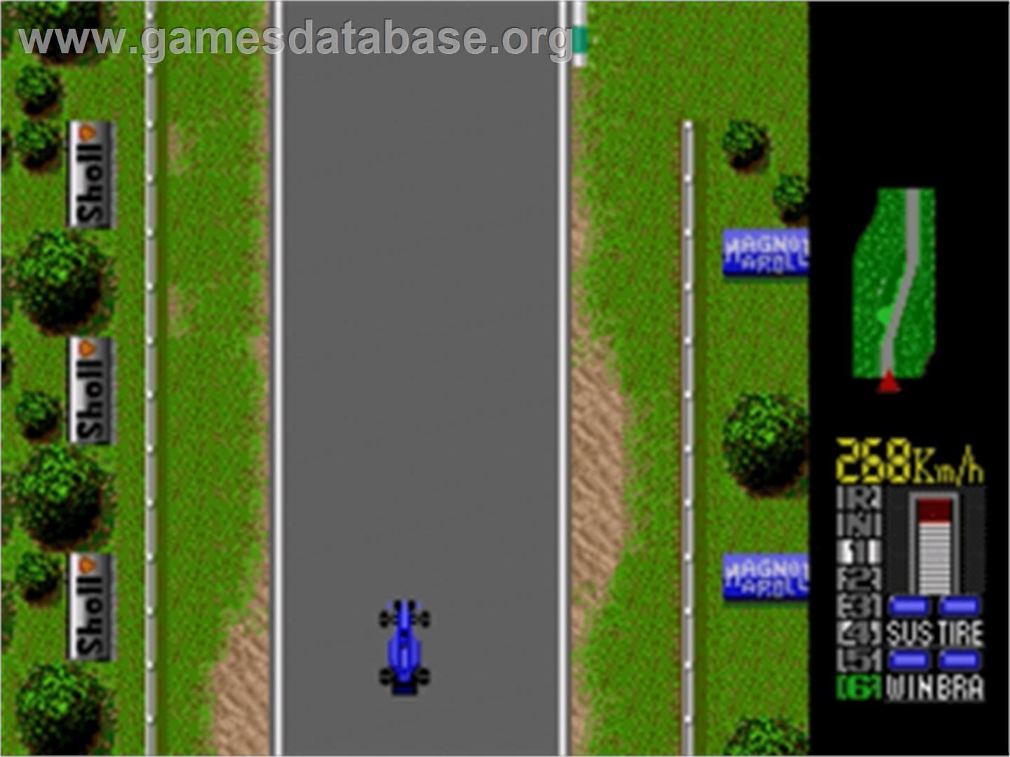 F1 Circus Md - Sega Nomad - Artwork - In Game