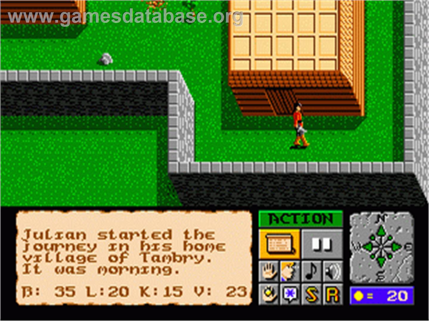Faery Tale Adventure, The - Sega Nomad - Artwork - In Game